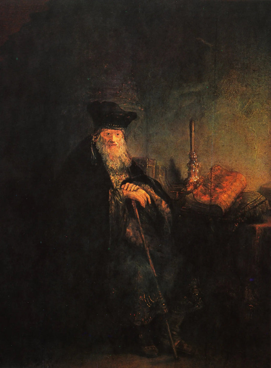 Vanha tiedemies toimistossa - Rembrandt