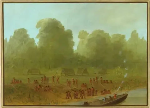 Mayorunan kylä - George Catlin