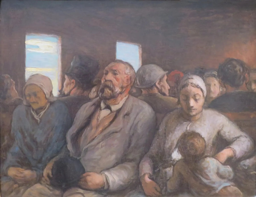 Kolmannen luokan vaunu - Honoré Daumier