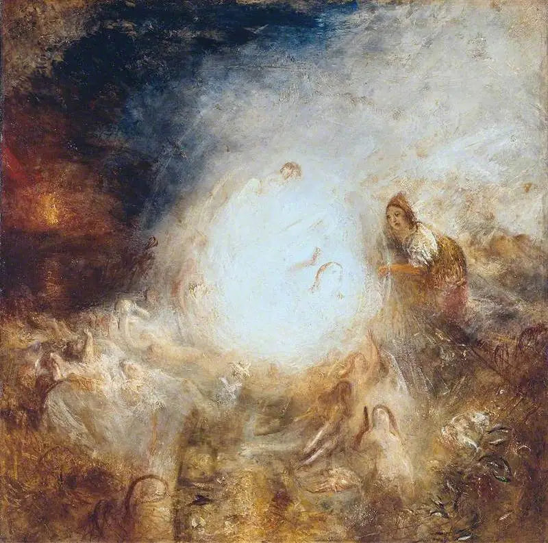 Undine antamassa sormusta Massaniellolle, Napolin kalastajalle - J. M. W. Turner