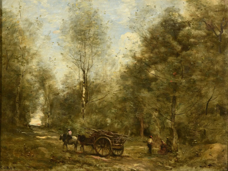 Wagnonvillen metsän polku - Jean-Baptiste Camille Corot