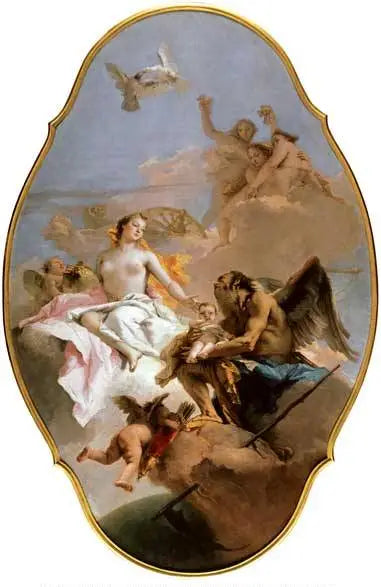 Allegoria Venuksen ja ajan kanssa - Giovanni Battista Tiepolo