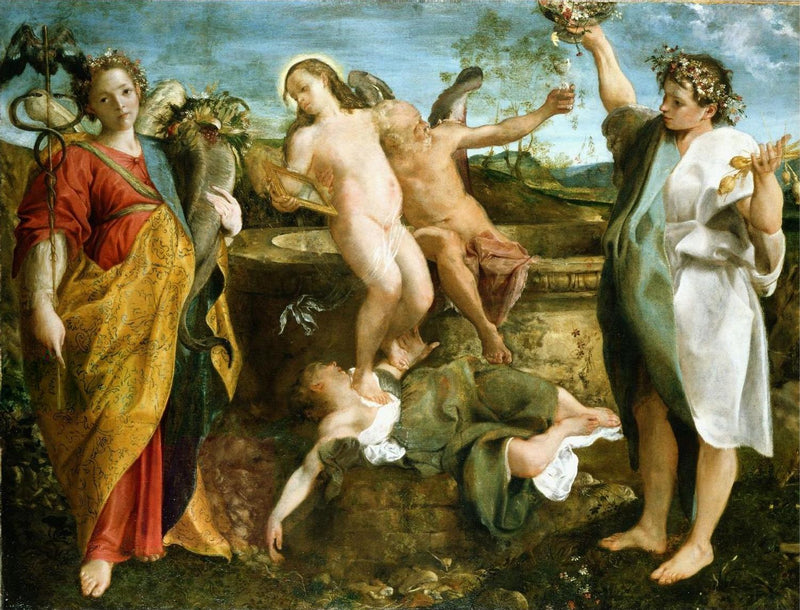 Totuuden ja ajan allegoria - Annibale Carracci