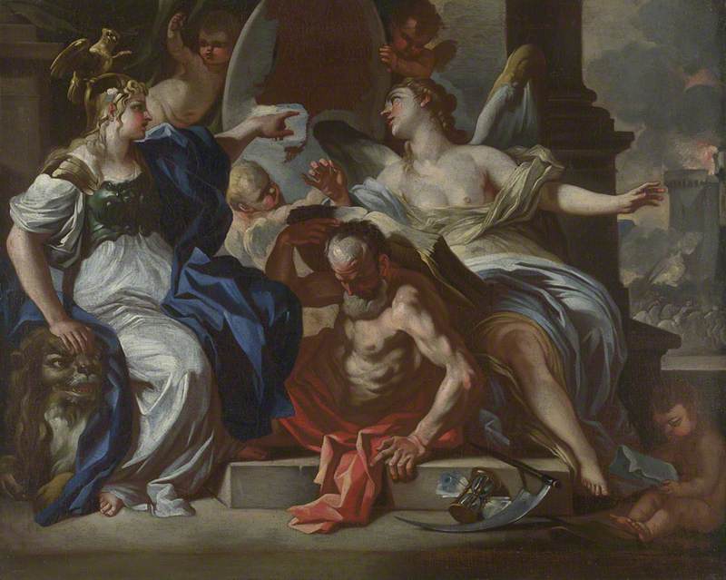 Louis XIV:n allegoria - Francesco Solimena