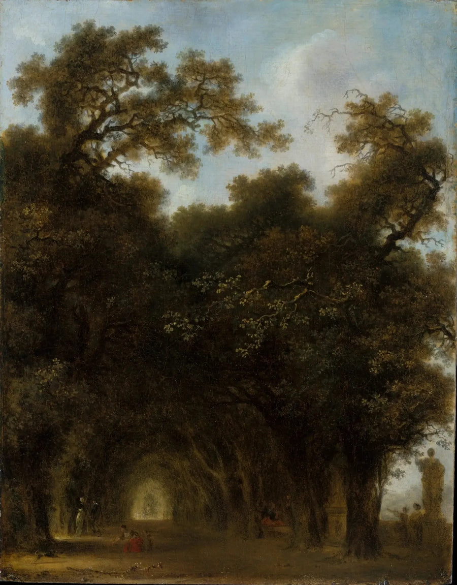 Varjostettu bulevardi - Jean-Honoré Fragonard