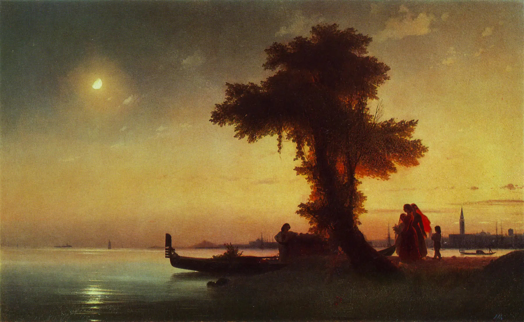 Une baie près de Venise - Ivan Aïvazovski - Alpha Reproduction