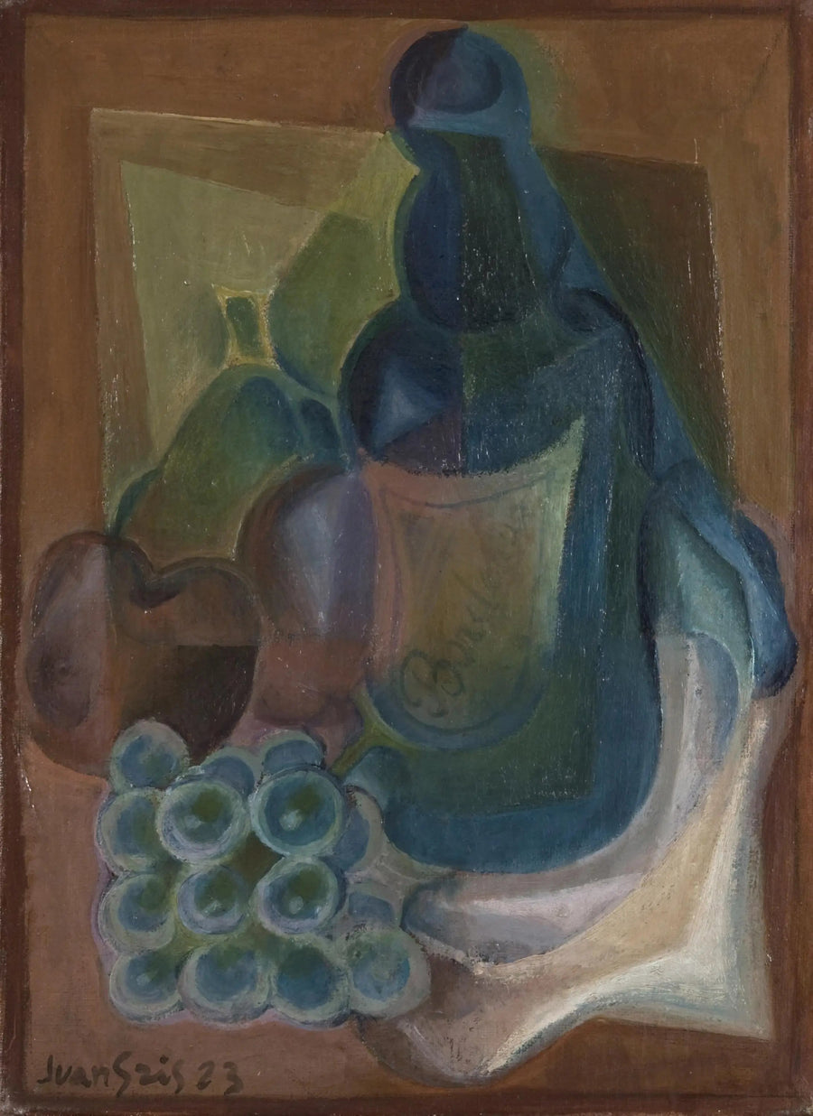 Pullo ja hedelmiä - Juan Gris