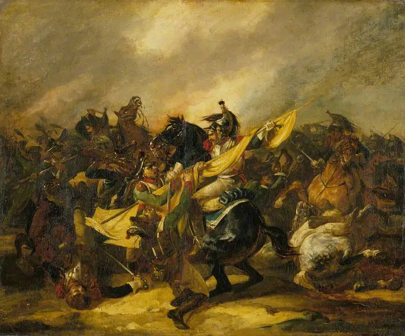 Raskaiden ratsumiesten hyökkäys - Théodore Géricault