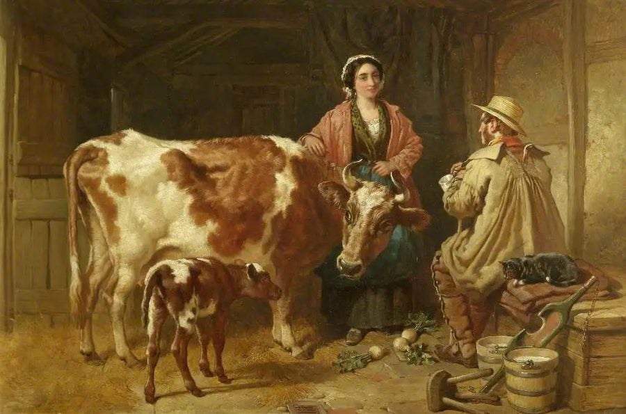 Keskustelu maitotilallisen kanssa - John Frederick Herring, Sr.