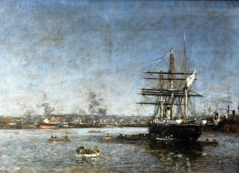 Venäläinen korvetti Eure-joen altaassa: Le Havre - Eugène Boudin