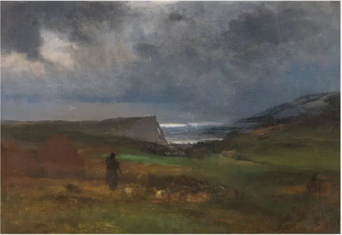 Eräs rannikko, ilta - George Inness