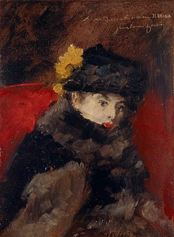 Nainen karvahuivissa - Jean-Louis Forain