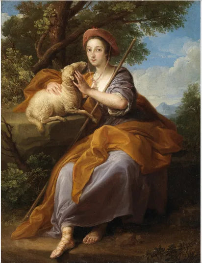 Leesonin perheen nainen paimenena - Pompeo Batoni