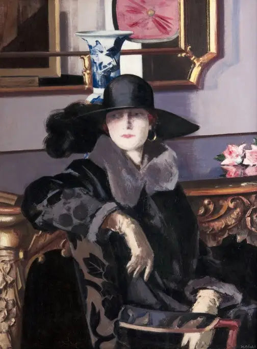 Nainen mustissa - Francis Cadell