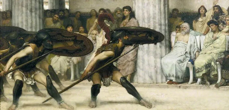 Pyrrhuksen tanssi - Lawrence Alma-Tadema