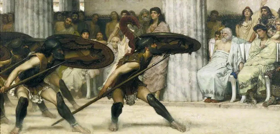 Pyrrhuksen tanssi - Lawrence Alma-Tadema