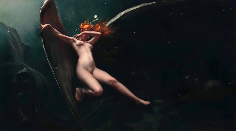 Tähtitaivaan alla oleva keiju - Luis Ricardo Falero