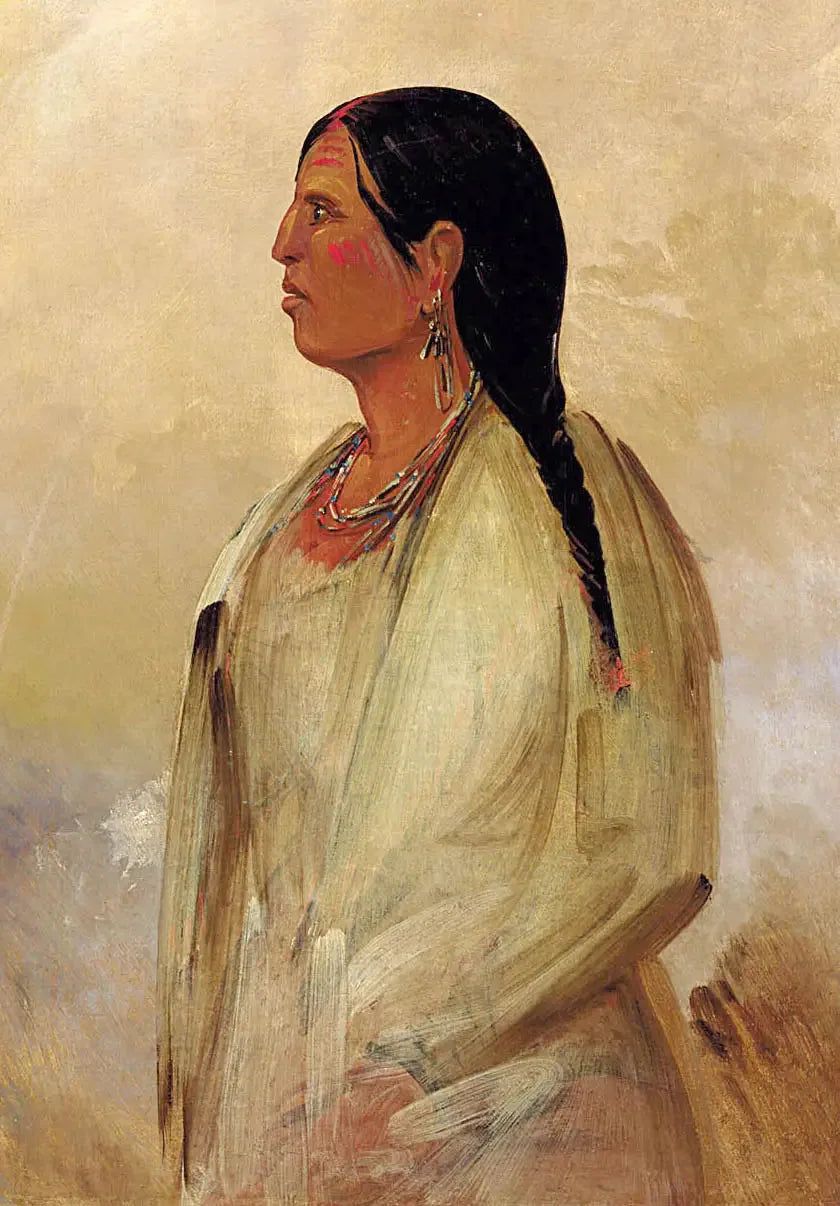 Choctaw nainen - George Catlin