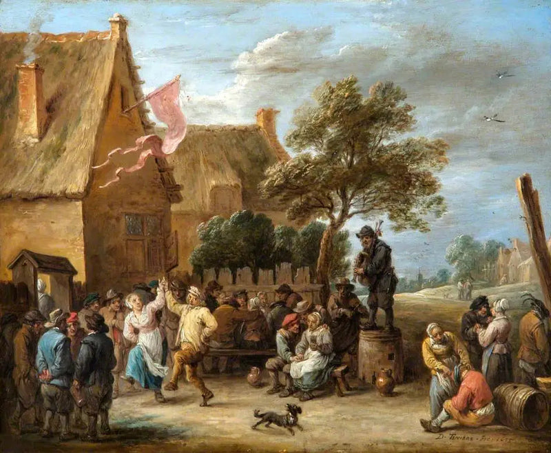 Kyläjuhla Saint-Georges-päivänä - David Teniers nuorempi