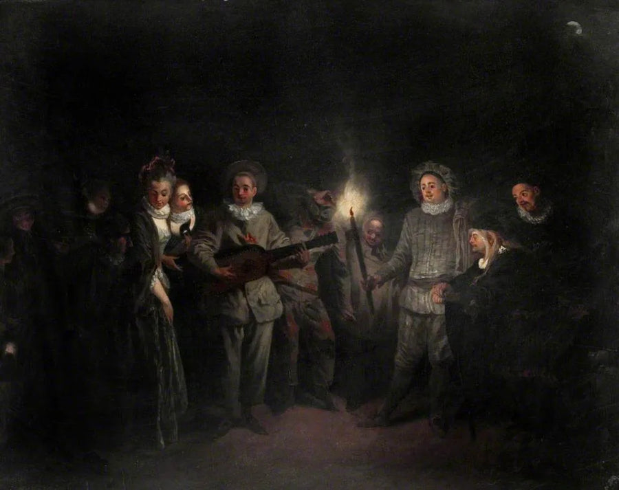 Musikaalinen juhla (Rakkaus italialaisessa teatterissa) - Antoine Watteau