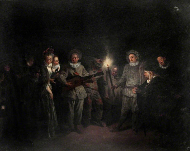Musikaalinen juhla (Rakkaus italialaisessa teatterissa) - Antoine Watteau