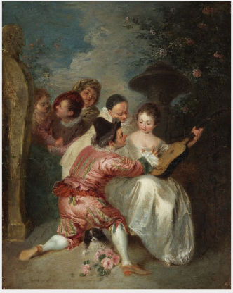Musikaalinen juhla (Le Conteur) - Antoine Watteau