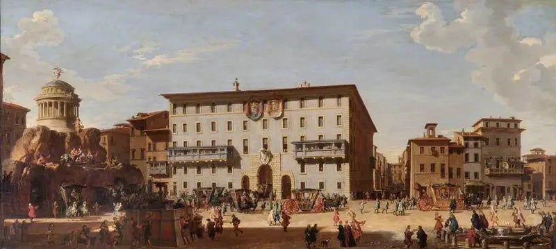 Juhla Piazza di Spagna, Rooma, 1727 - Giovanni Paolo Panini