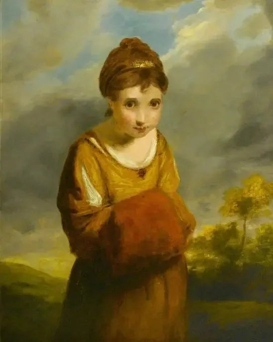 Tytär mansikoiden kanssa - Joshua Reynolds