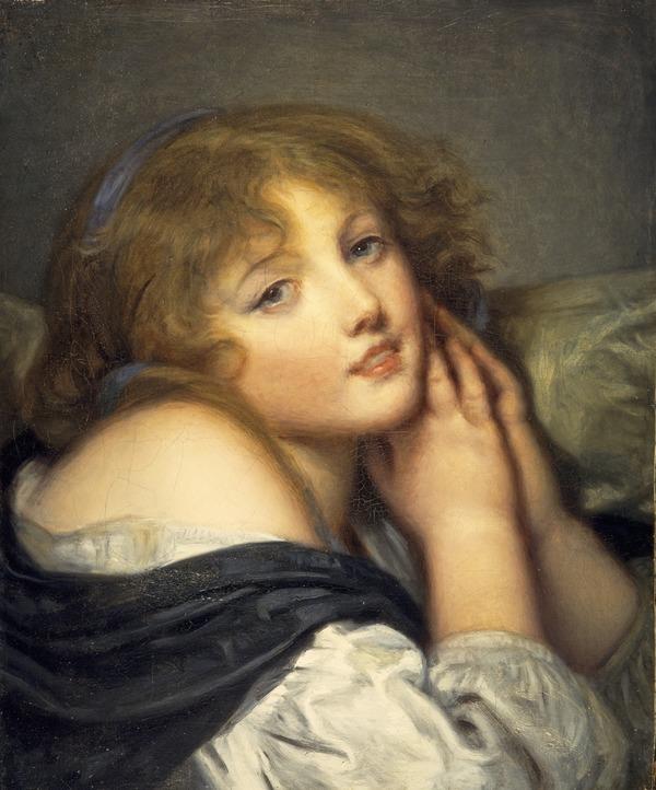 Tyttö rukoilevissa käsissä - Jean-Baptiste Greuze