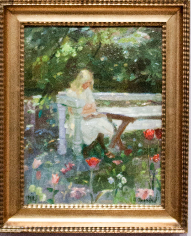 Tyttö puutarhassa kesällä - Anna Ancher