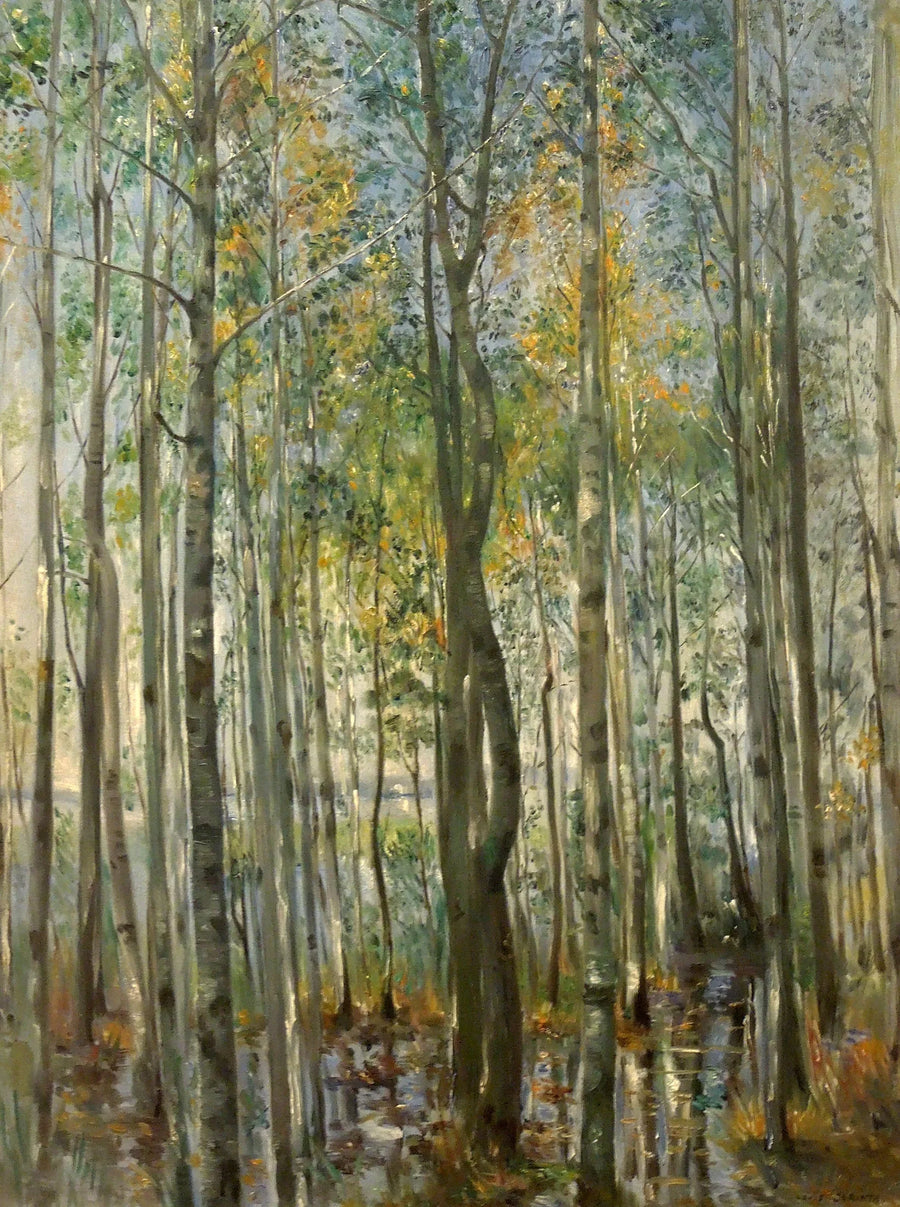 Metsä. Tulvat Starnberg-järvellä - Lovis Corinth