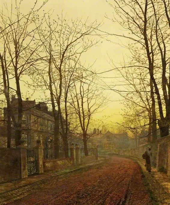 Syksyn idylli - John Atkinson Grimshaw