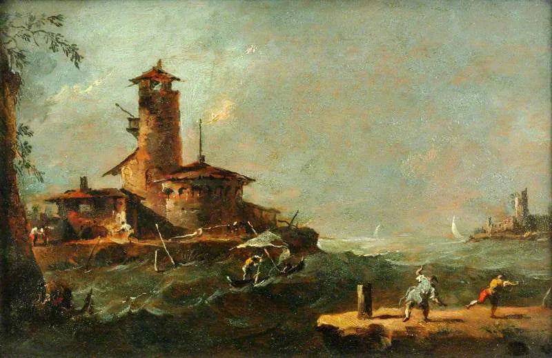 Eräs saari laguunissa - Francesco Guardi