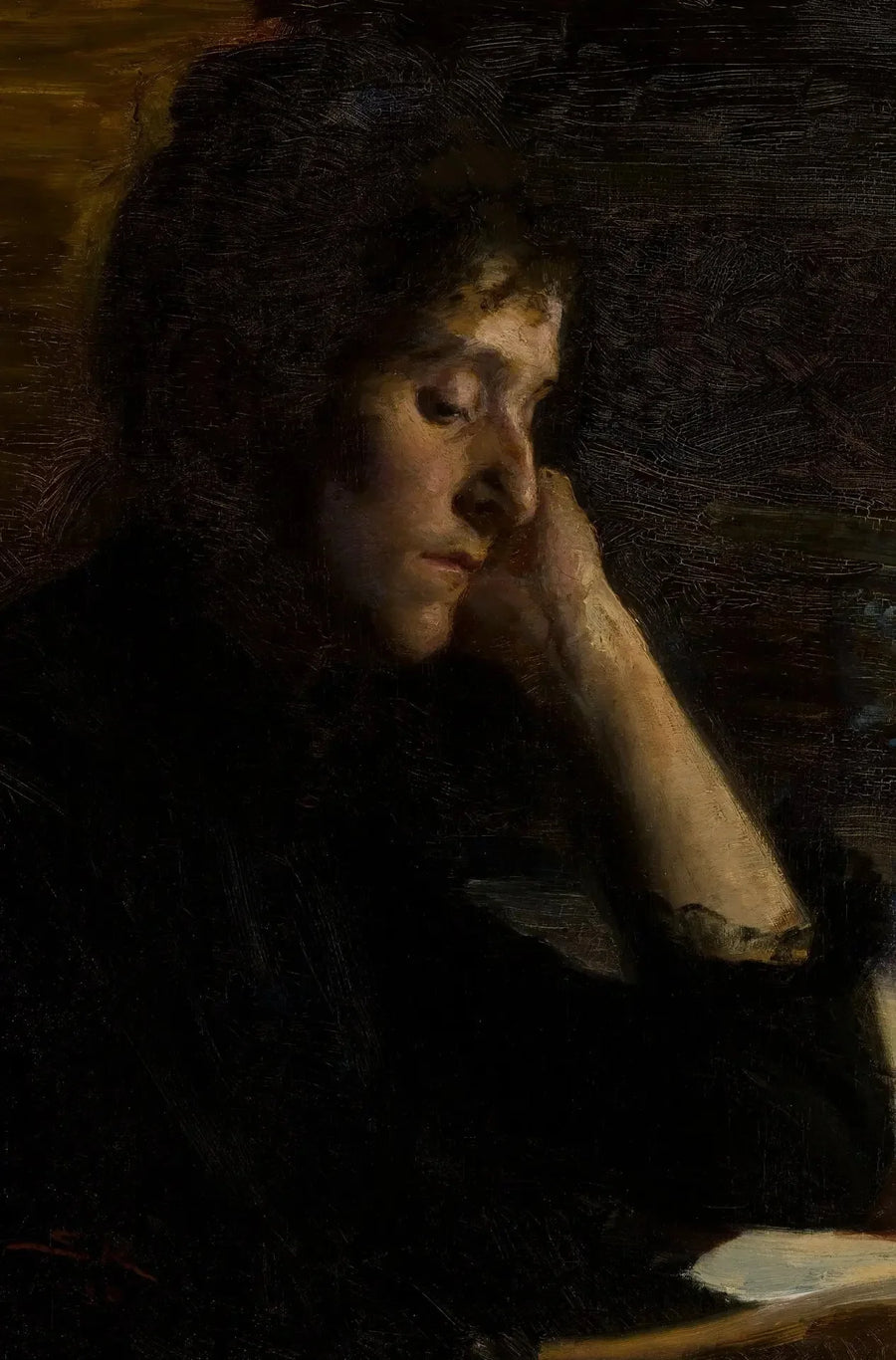 Nuori nainen lukemassa. - Peder Severin Krøyer