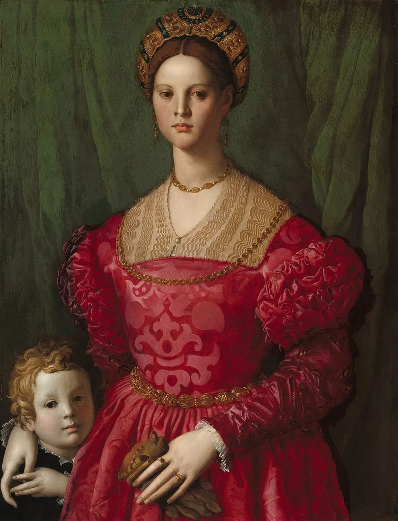 Nuori nainen ja hänen pieni poikansa - Bronzino