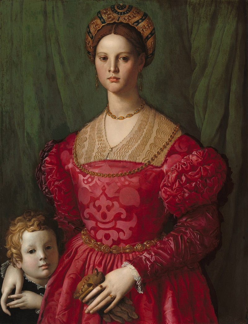 Nuori nainen ja hänen pieni poikansa - Bronzino