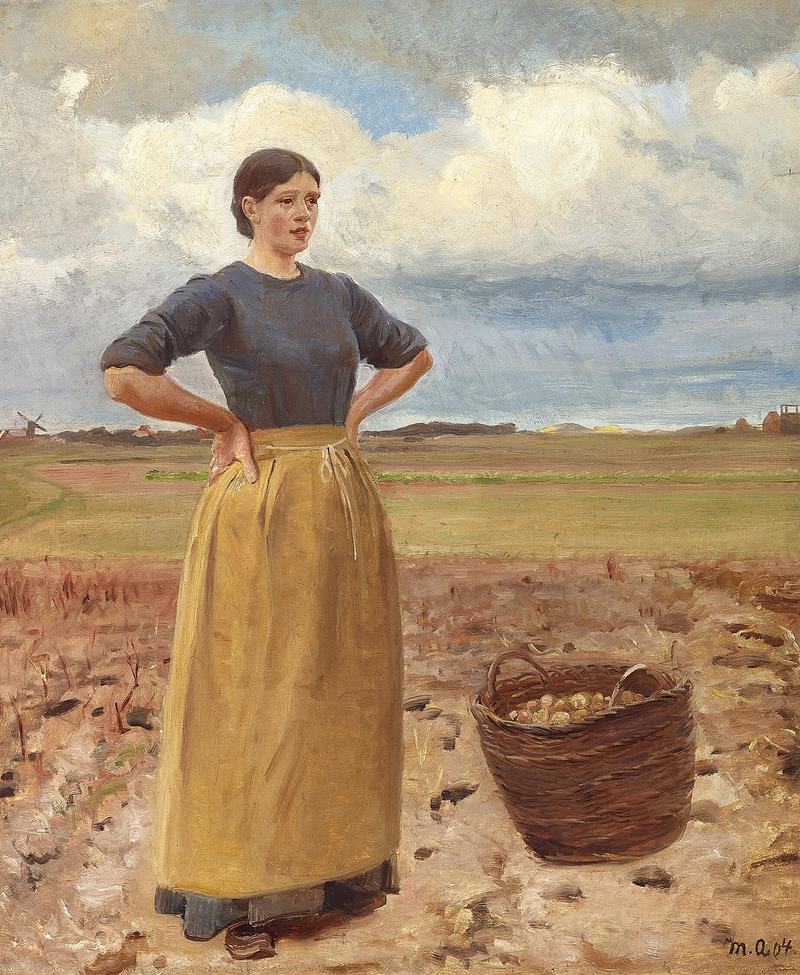 Nuori nainen. - Michael Peter Ancher