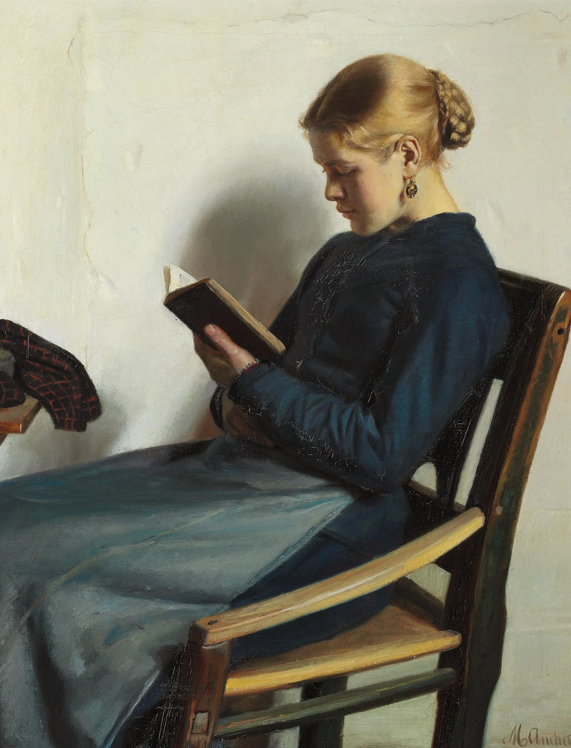 Nuori tyttö lukee, Maren Sofie Olsen - Michael Peter Ancher