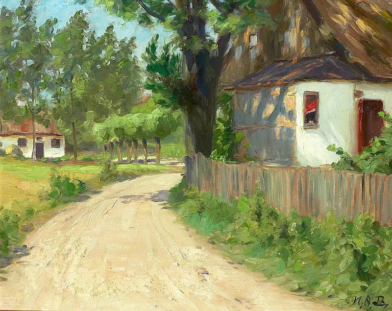 Erään kesäpäivän kylässä Fioniassa. - H. A. Brendekilde