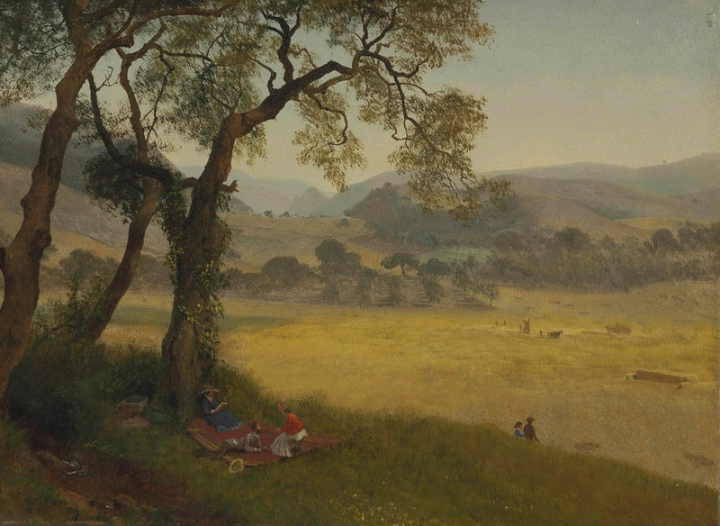 Kultainen kesäpäivä Oaklandin lähellä - Albert Bierstadt