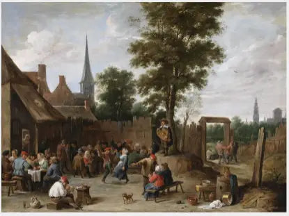Kyläjuhla lähellä Antwerpeniä - David Teniers nuorempi