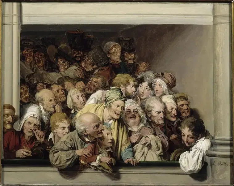Yksi pukuhuone, yksi ilmainen esityspäivä - Louis-Léopold Boilly