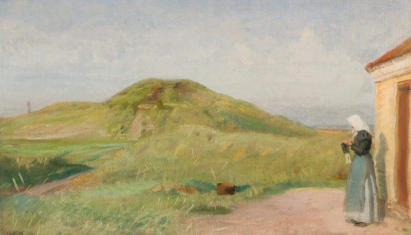 Talo lähellä Fyrbakkenia, Skagenissa. -Michael Peter Ancher