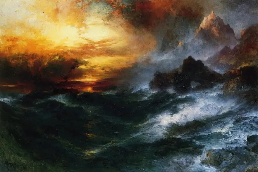 Une montagne d'aimants - Thomas Moran image 1 reproduction réalisée par Alpha Reproduction