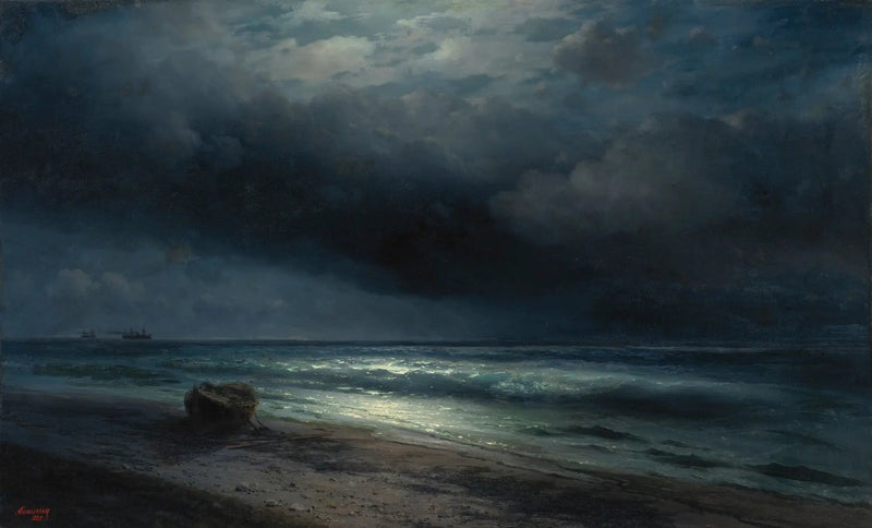 Yö kuunvalossa merellä - Ivan Aïvazovski
