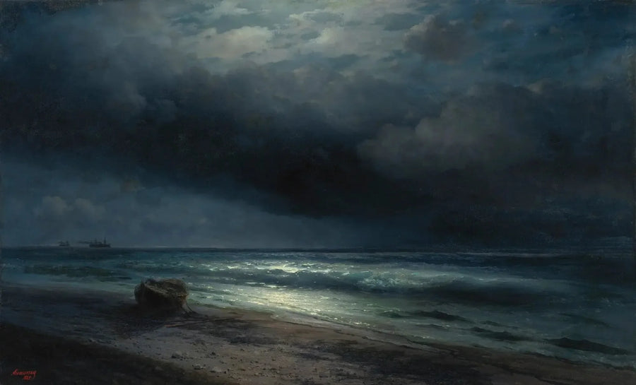 Yö kuunvalossa merellä - Ivan Aïvazovski