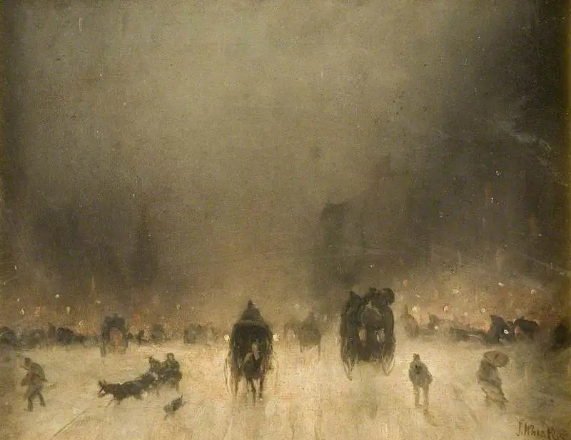 Sumuisena yönä Lontoossa - James Abbott McNeill Whistler