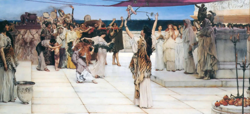Uhrilahja Bacchukselle - Lawrence Alma-Tadema