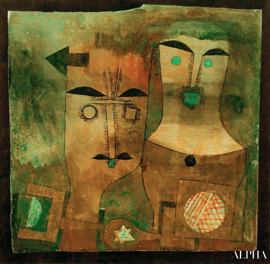 Une paire de dieux - Paul Klee - Reproductions de tableaux et peintures haut de gamme