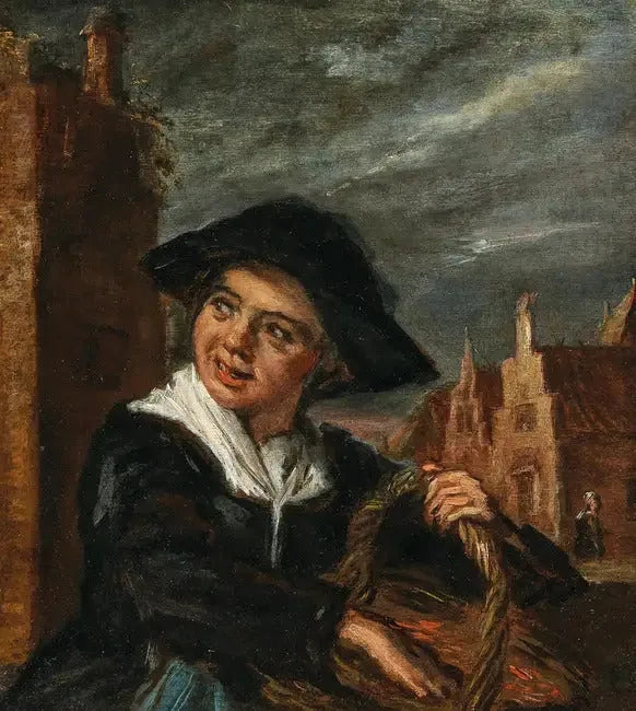 Eräs kalastaja kaupunginaukiolla - Frans Hals